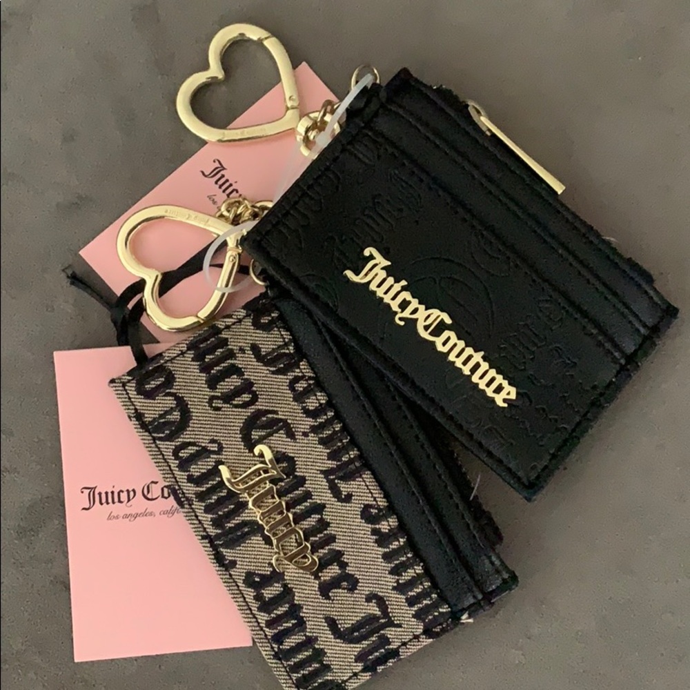(2) Juicy Couture Card Holder Wallet Card Case